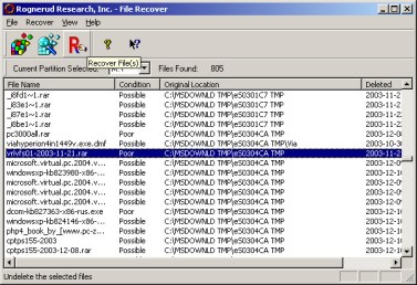 Скриншот File Recover