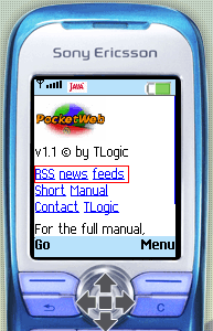PocketWeb - мобильный веб-браузер, работающий на платформе Java 2 Micro Edition (J2ME)
